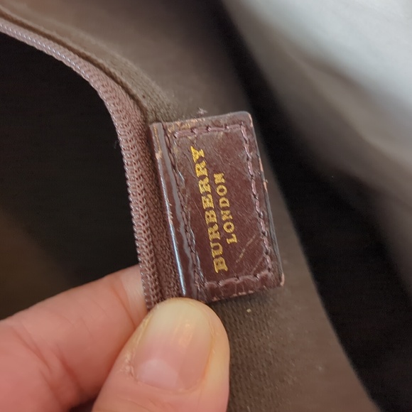 Burberry Brown/Beige House Check Fabric Sadie Hobo Bag - Picture 8 of 12